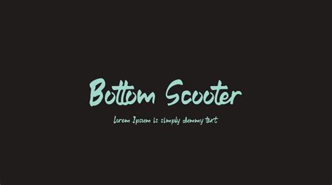 Bottom Scooter Font Download Free For Desktop And Webfont