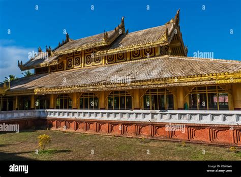The Kanbawzathadi Golden Palace Bago Myanmar Stock Photo Alamy