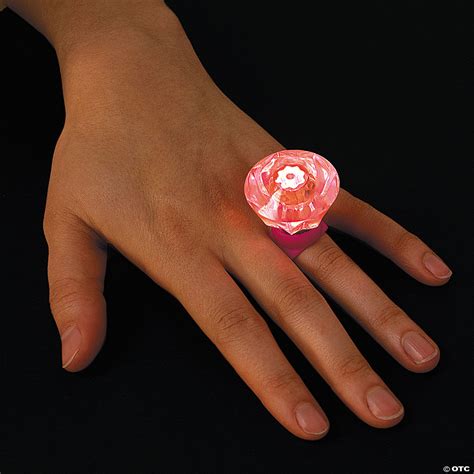 Kids Light Up Diamond Shaped Rings