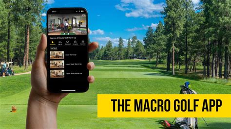 The Macro Golf Fitness App