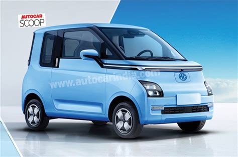 Mg Small Electric Car Wuling Air Ev Seen In India Auto Expo 2023