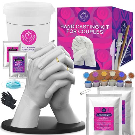 Hand Casting Kit For Couples With Practice Kit Plaster Hand Mold Casting Kit Diy Casting Kit