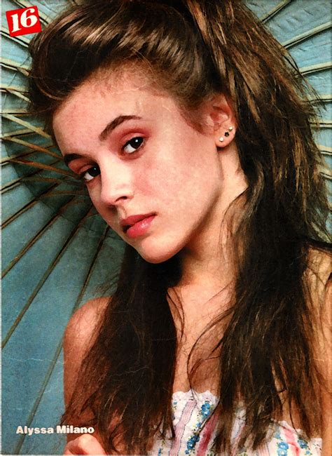 Alyssa Milano Pinup From 16 Magazine Circa Late 1980s Alicia