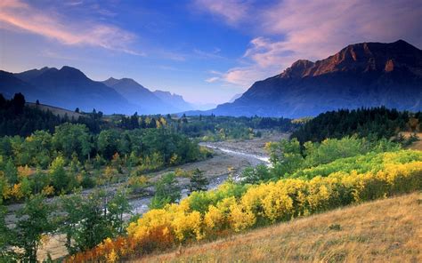 Wallpaper Trees Landscape Forest Fall Mountains