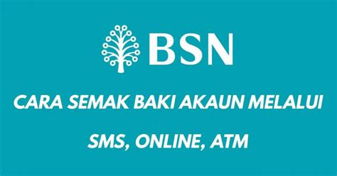 Mudah dan senang serta cepat. Semak Baki Akaun BSN - Nadz.my