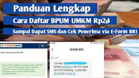 Cara Daftar BPUM BRI Login www.depkop.go.id Daftar UMKM ...