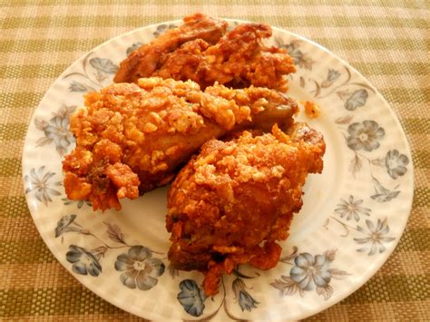 With few items we can convert this as main meal 1/4 tbsp pepper powder. CHICKEN FRIED WITH CORN FLAKES........