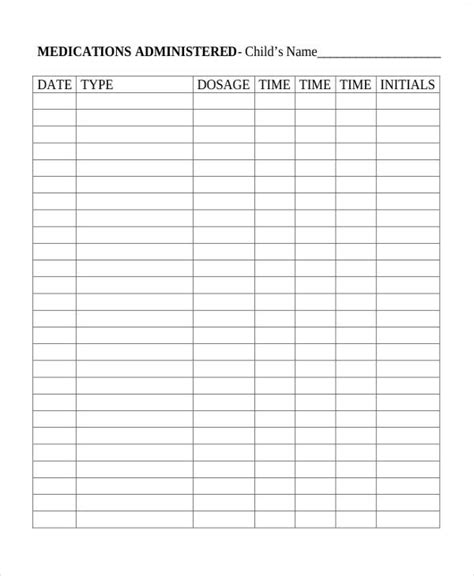 Log Book Template 8 Free Word Pdf Documents Download