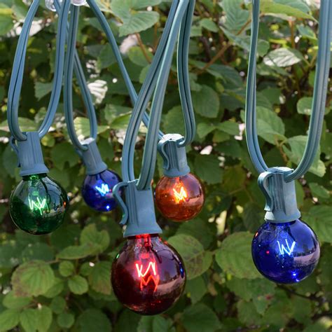 50 Multi Color Globe String Lights Christmas Lights