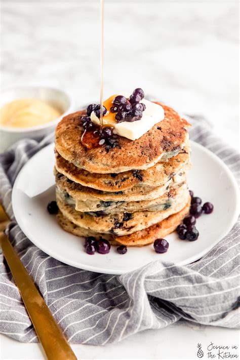 Easy Vegan Blueberry Pancakes Gluten Free Jessica In
