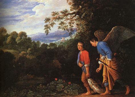 God hears their prayers and the archangel raphael is sent to help them. Tobit, Tobias & the Angel