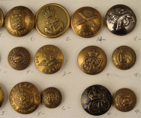 36 Canadian Military Buttons Vintage Collection Canada