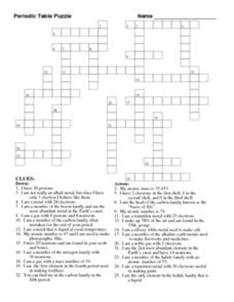 8 p 1 science with mrs barton. Periodic Table Puzzle Worksheet for 10th - 11th Grade ...