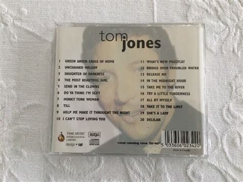 Tom Jones 20 Great Hits Cd 1999 Pop Randb Soul And Country Ebay