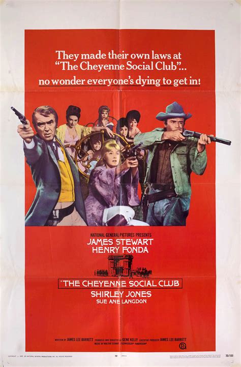 The Cheyenne Social Club Original 1970 Us One Sheet Movie Poster