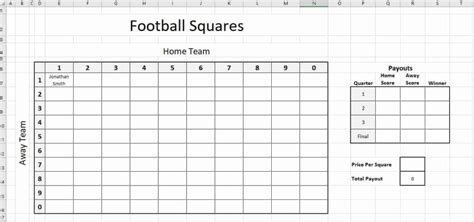 How To Make A Football Pool In Excel Instructions And Download Play