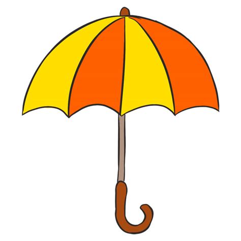 How To Draw An Umbrella Easy Drawing Tutorial For Kids