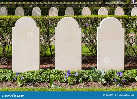 Rows Of Tombstones Stock Image Image Of Memories Perspective 40456313