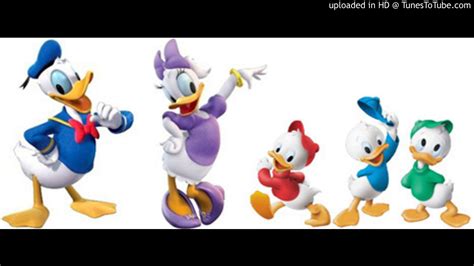 Donald Duck Daisy Duck Huey Dewey And Louie Old Duck Donald Had A