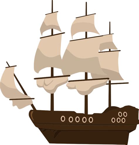 Ship Piracy Clip Art Pirate Ship Png Download Free