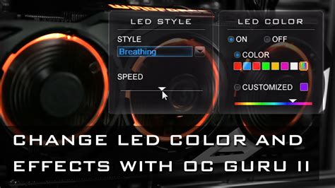 Customize Led Colors And Effects Gigabyte Xtreme Gaming Youtube