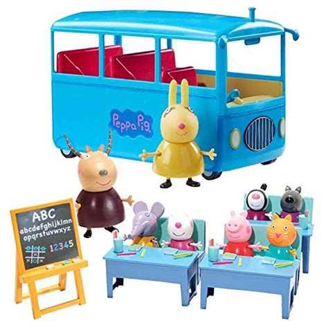 Buy Peppa Pig Complete School Playset School Bus And Classroom Playset
