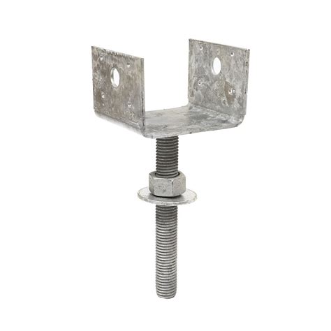 simpson strong tie steel hot dipped galvanized post base common 4 in actual 3 in at