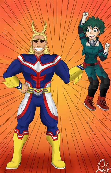 All Might And Deku Boku No Hero Academia By Directionergirl145 On