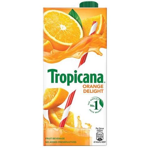 Buy Tropicana Fruit Juice Delight Orange 1 L Online At Best Price Of Rs