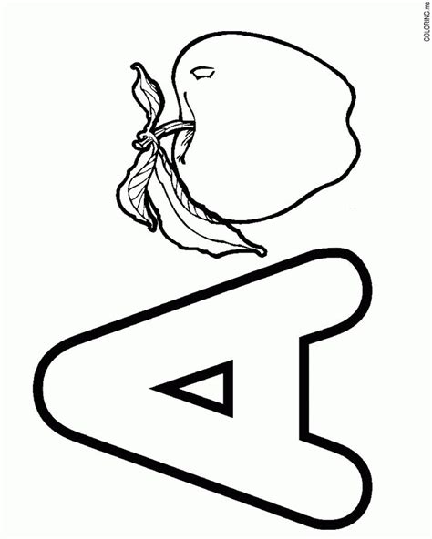 Letter a coloring pages - coloringtop.com | Letter a coloring pages