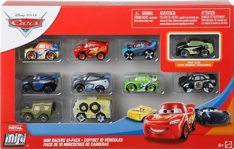 Disney Pixar Cars Mini Véhicules Coffret 10 Petites Voitures
