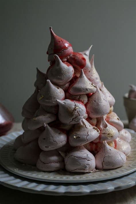 Glittery Berry Champagne Meringue Stack Sweet Recipes Cake Recipes