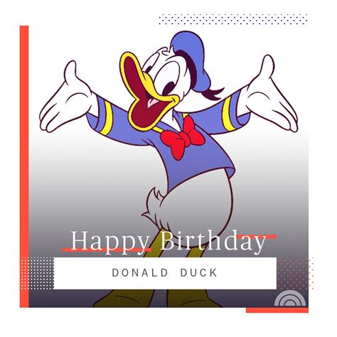 Donald Duck Mickey Mouse Chalkboard Birthday Thank You Card Ph