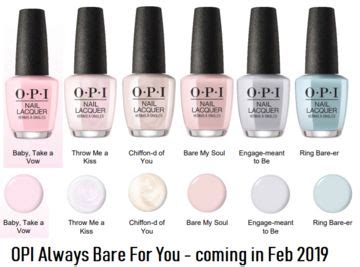 Opi Always Bare For You Sheer Shades Opi Nail Colors Opi Pink