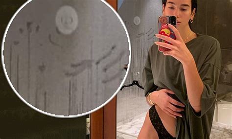 dua lipa shocks fans as they spot x rated detail in singer s lingerie clad bathroom selfie