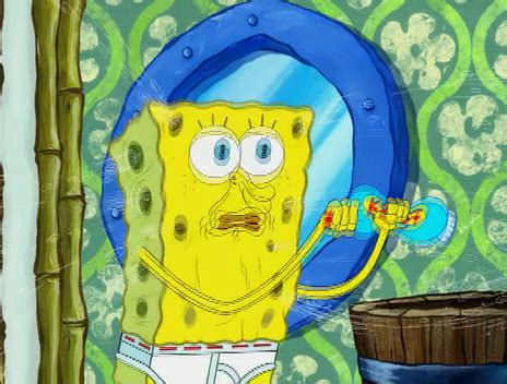 He really got it from trying to open a tube of toothpaste. SpongeBuddy Mania - SpongeBob Episode - Blackened Sponge