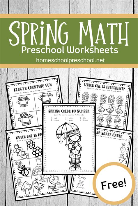 This Set Of Spring Math Worksheets Is A Great Way To Engage