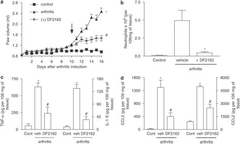 Blockade Of The Chemokine Receptor Cxcr2 Ameliorates Adjuvant‐induced