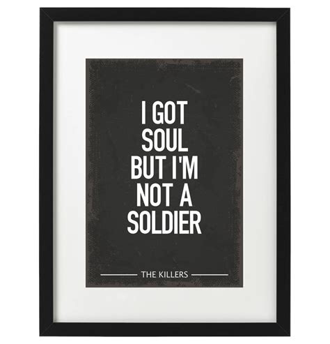 The Killers All Of These Things That Ive Done Lyric Art Etsy