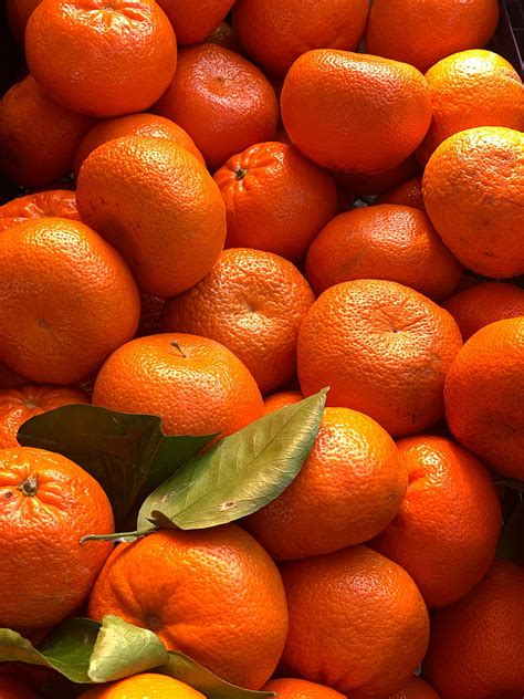 4k Free Download Tangerines Citrus Fruits Leaves Orange Hd