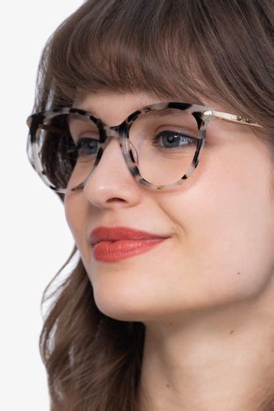 attitude cat eye ivory tortoise frame glasses for women eyebuydirect