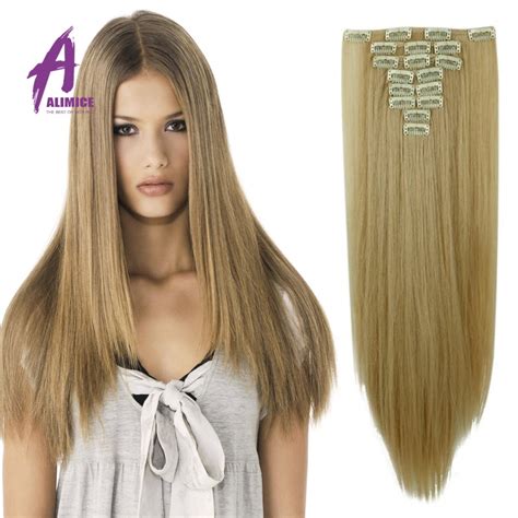 100 Natural Hair Blonde Clip In Human Extensions Real Remy Human Hair