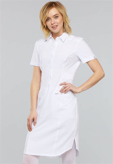 Cherokee Infinity Scrubs Button Front Dress