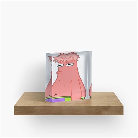 Patrick Star Head Ripped Off Acrylic Block By Marcoriccione Redbubble