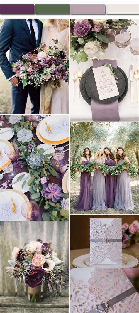 Perfect 4 Fall Wedding Color Palettes And Matched Wedding Invitations