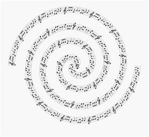 Search through the instrumental music folders to see what they offer. Line Art,area,text - Music Notes Spiral Png , Free ...