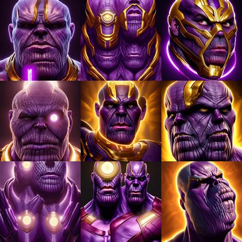 Epic Professional Symmetrical Digital Art Of Thanos Stable Diffusion