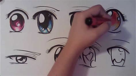 How To Draw Manga Eyes Eight Different Ways Youtube