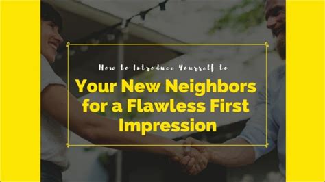 How To Introduce Yourself To Your New Neighbors For A Flawless First