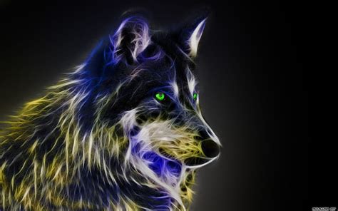 Abstract Wolf Cool Trippy Wolf Hd Wallpaper Pxfuel